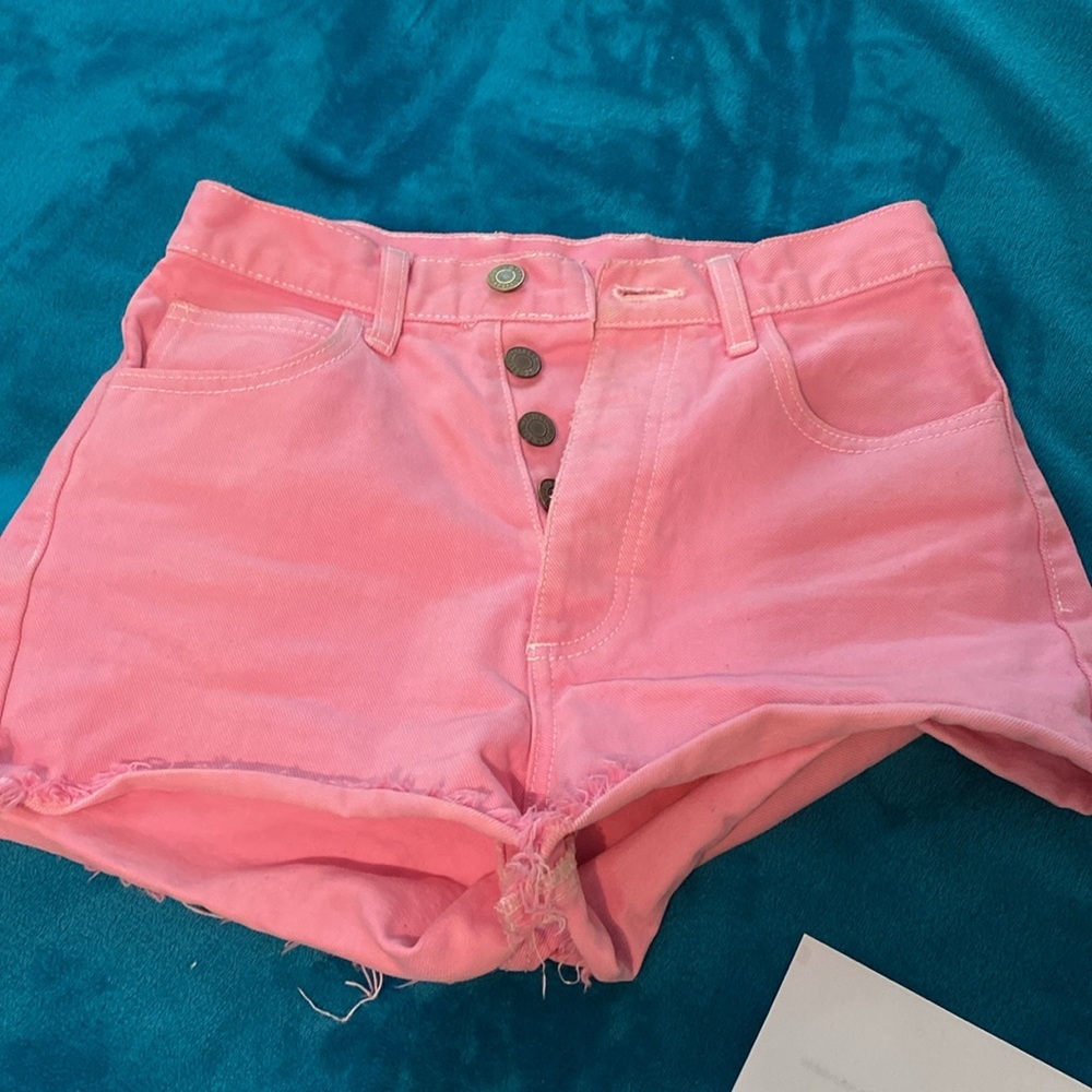 Pink Jean Shorts - Picture 8 of 8